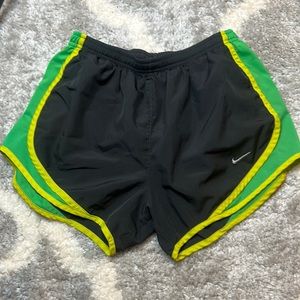 Nike gray and green dri fit shorts in a size small